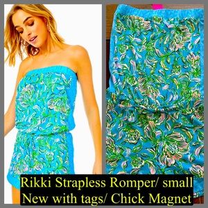 Lilly Pulitzer Rikki Strapless Romper- size small